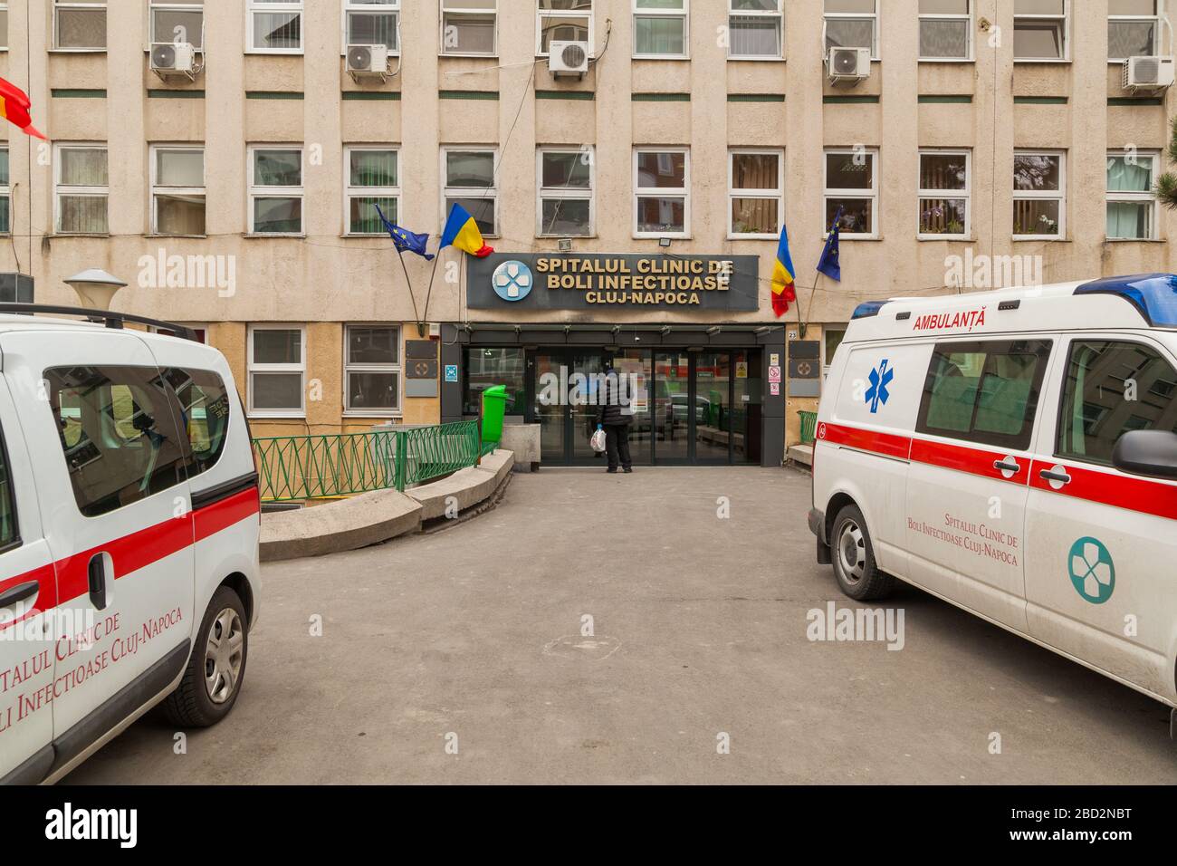 Cluj Napoca Romania March 2020 Cluj Napoca Infectious Desease Hospital Main Entrance During The Pandemic Stock Photo Alamy