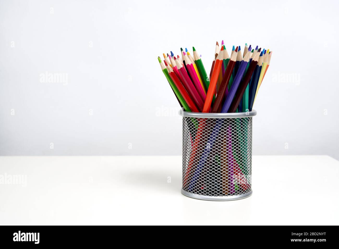 Kids Color Pencils in a Cup Free Stock Photo