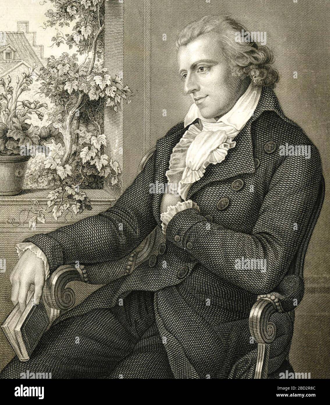 FRIEDRICH SCHILLER (1759-1805) German poet in 1794 Stock Photo