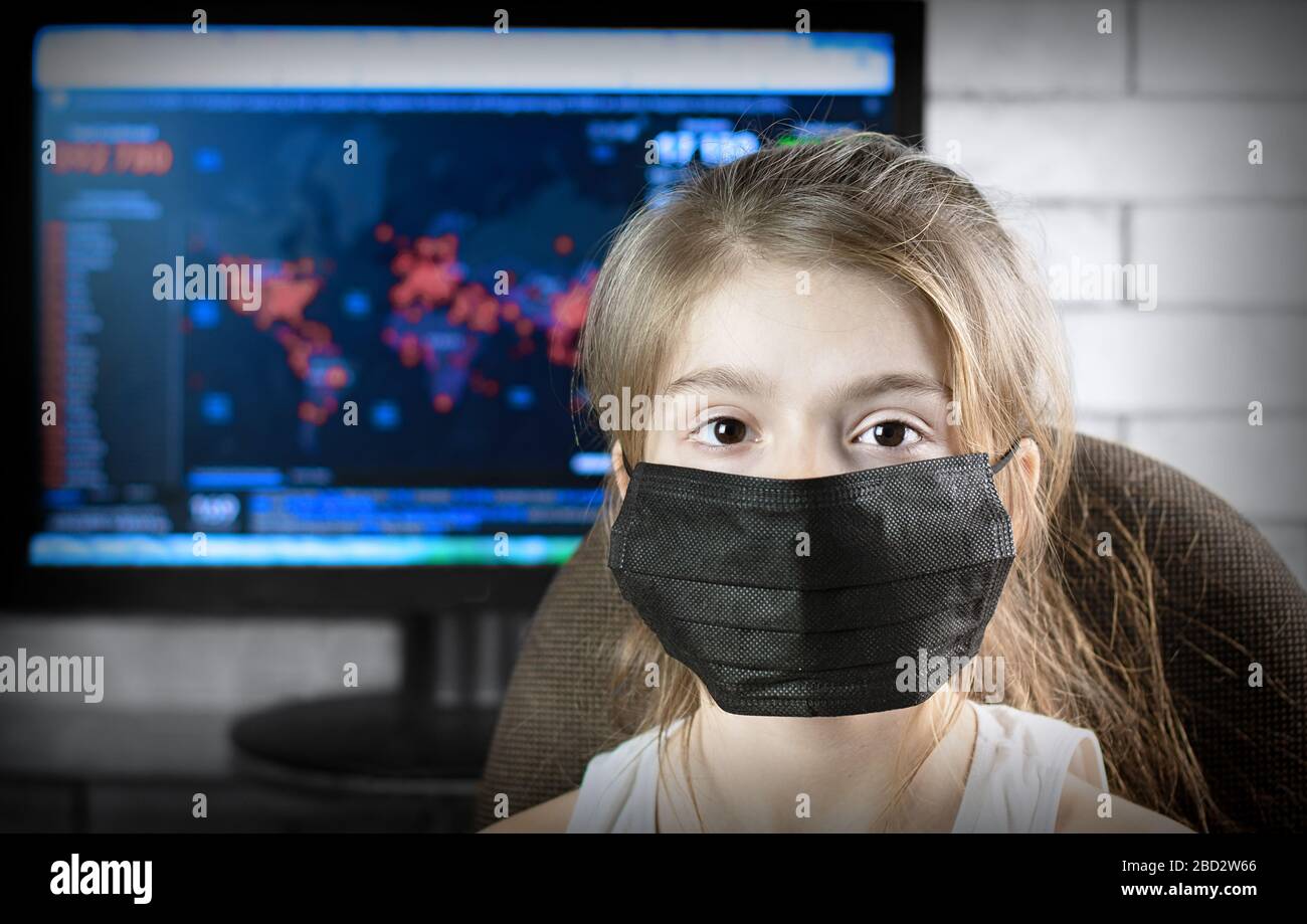 Kid wearing face mask hi-res stock photography and images - Alamy