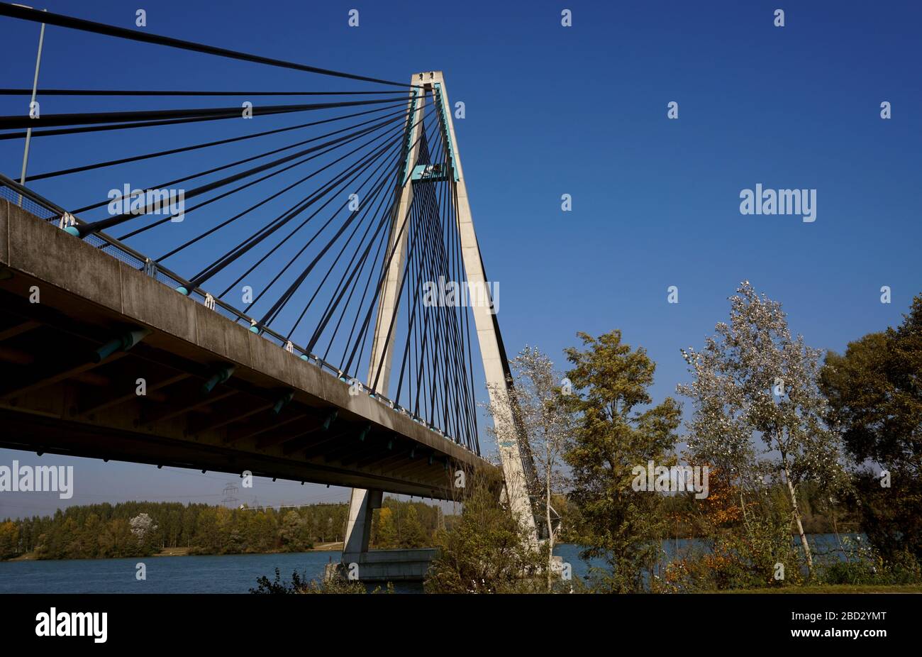 Low angle view of bridge against sky Stock Photo