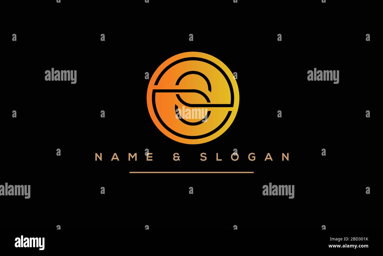 Abstract Letter S Alphabet Logo Design Stock Vector Image & Art - Alamy