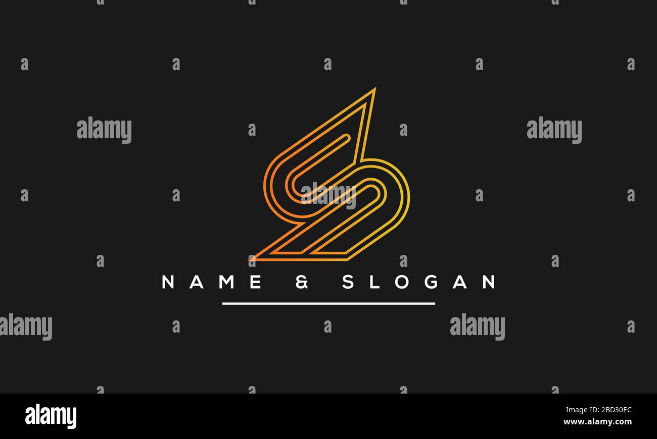 Abstract Letter S Alphabet Logo Design Stock Vector Image & Art - Alamy