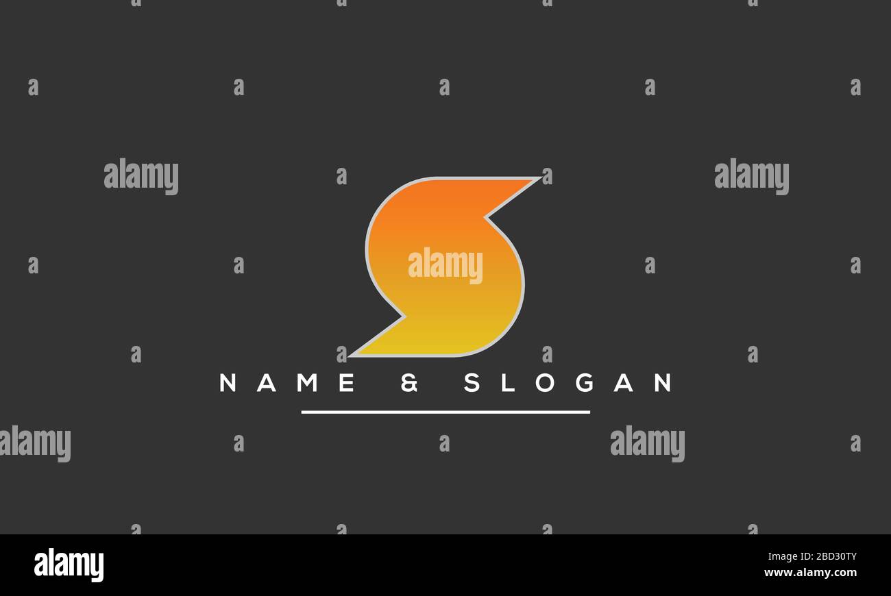 Abstract Letter S Alphabet Logo Design Stock Vector Image & Art - Alamy