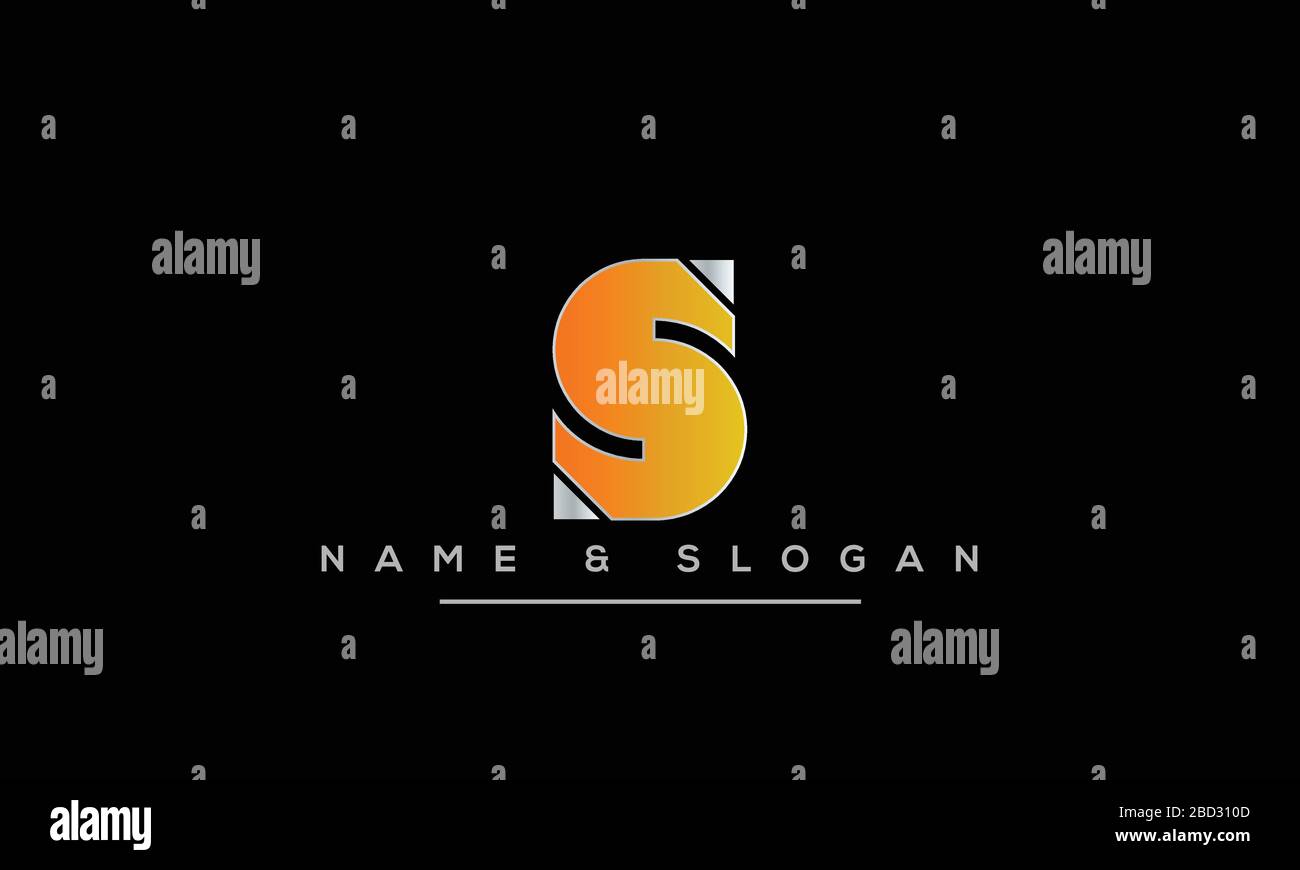Abstract Letter S Alphabet Logo Design Stock Vector Image & Art - Alamy