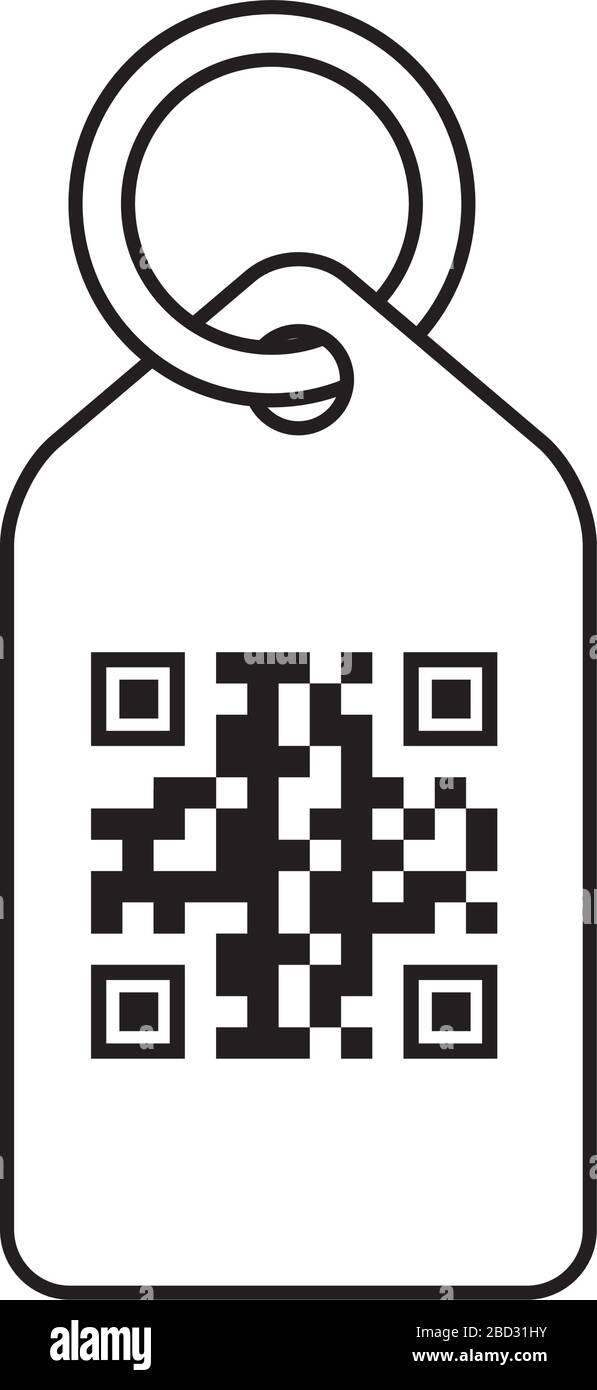 qr code over label vector design Stock Vector Image & Art - Alamy
