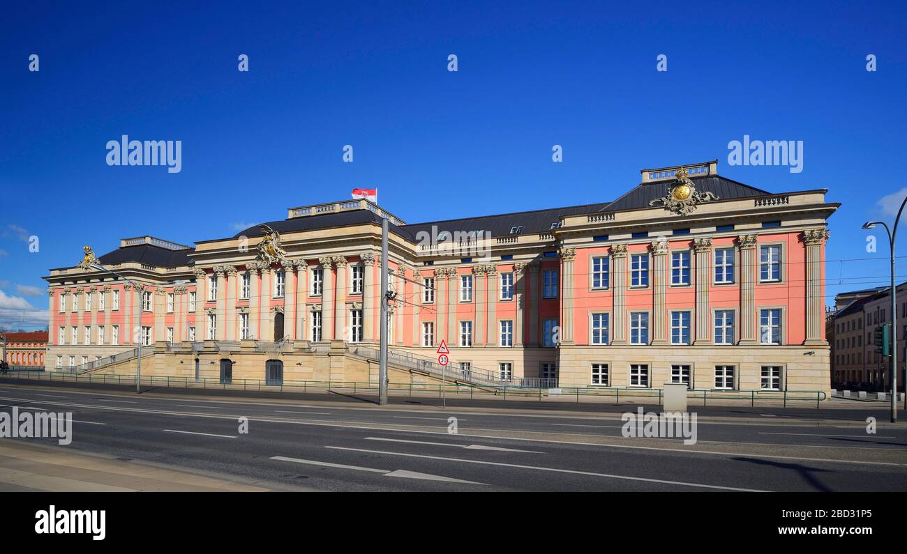 Potsdam City Palace, Potsdamer Stadtschloss, seat of the state government of Brandenburg, Potsdam, Brandenburg, Germany Stock Photo