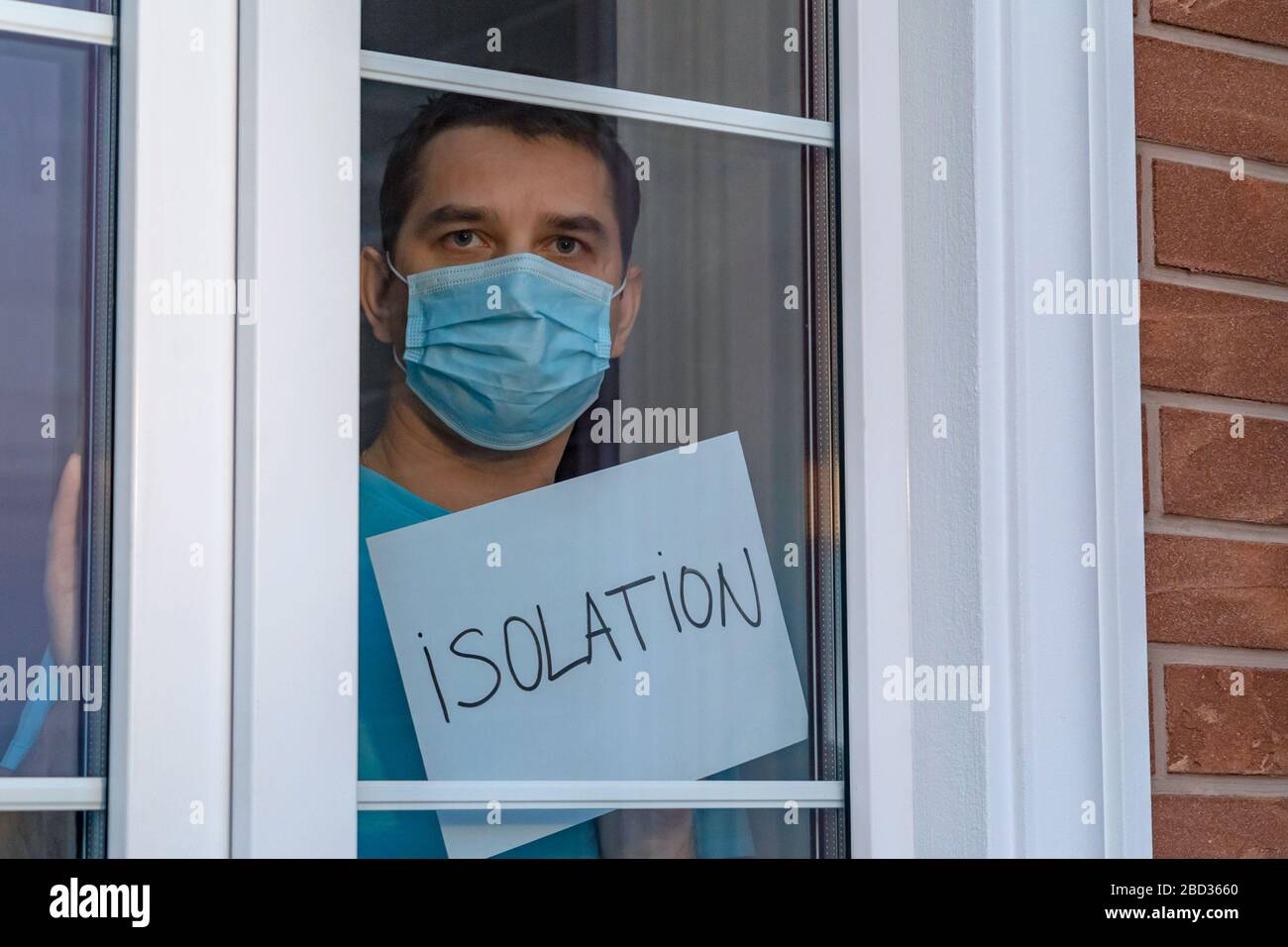Quarantine self-isolation. Coronavirus COVID-19 Stock Photo