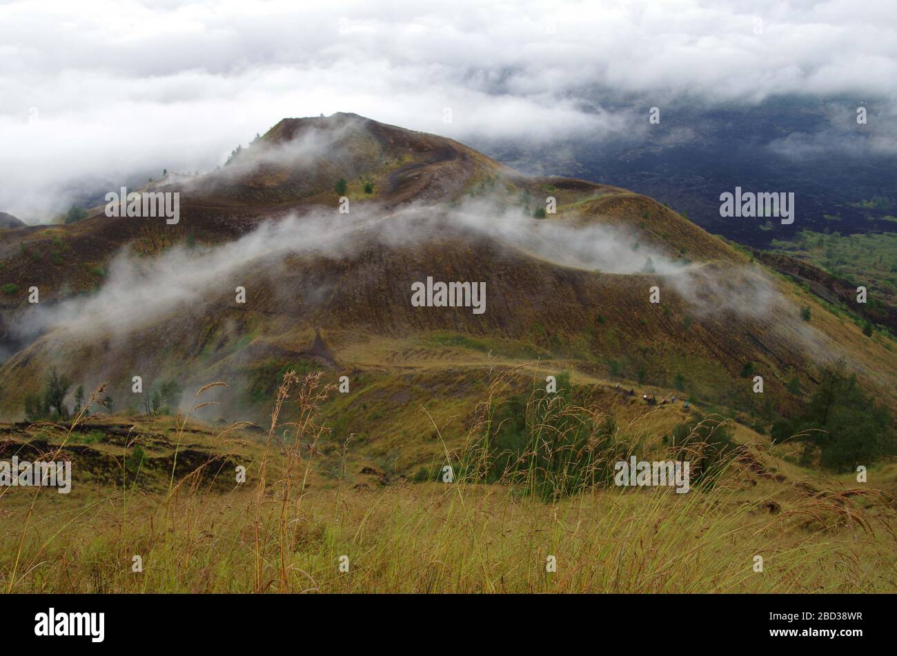 Sunrise at Mount Batur on the Bali island in Indonesia Stock Photo - Alamy