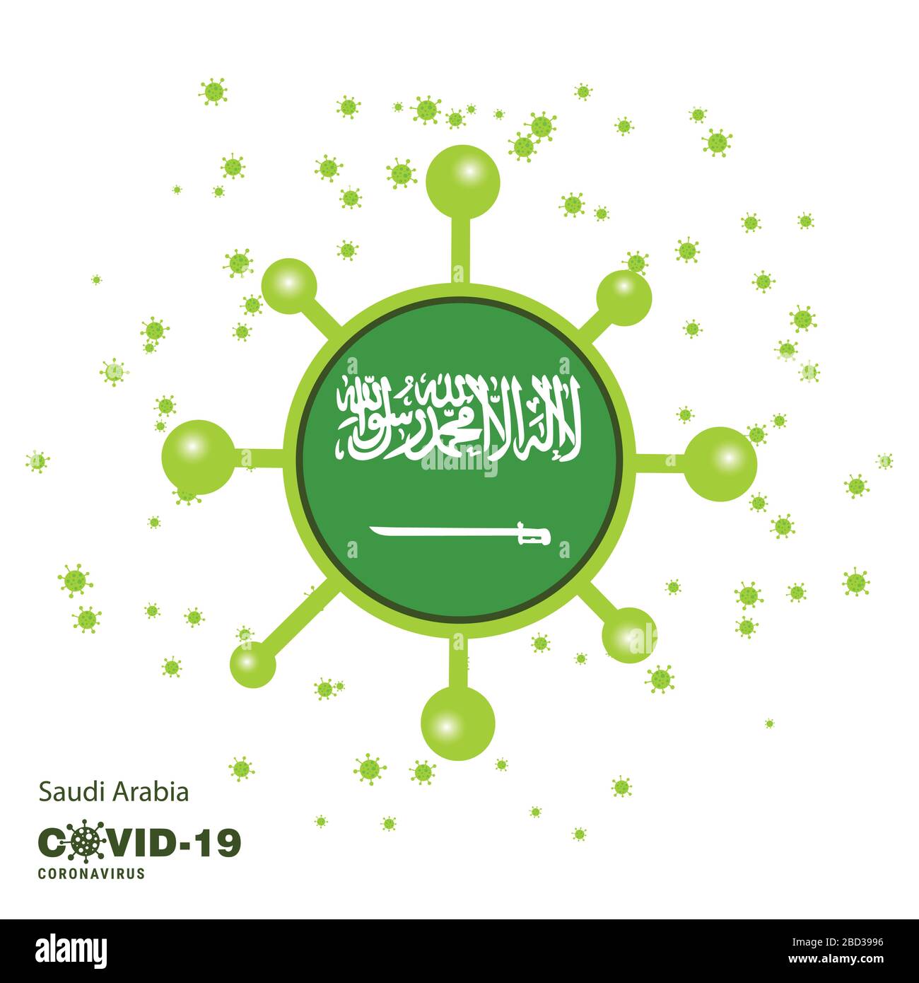 Saudi Arabia Coronavius Flag Awareness Background Stay Home Stay Healthy Take Care Of Your Own Health Pray For Country Stock Vector Image Art Alamy