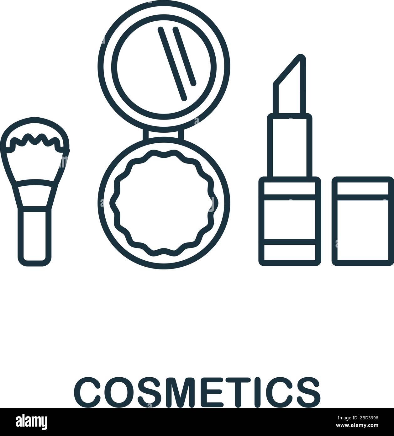 Cosmetics icon from makeup and collection. Simple line element Cosmetics symbol for templates, and infographics Stock Vector Image & Art - Alamy