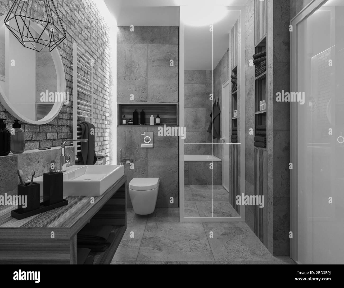 High-End-Loft-Bathroom-Interiors photo