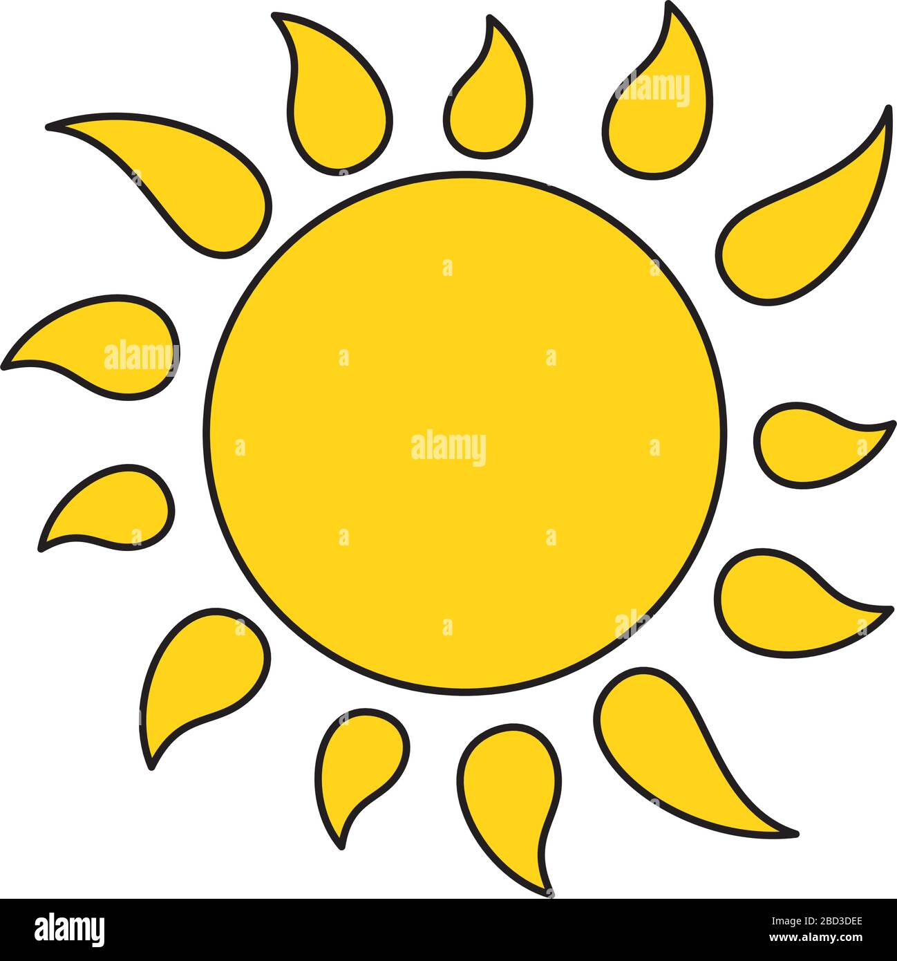 Isolated sun icon vector design Stock Vector Image & Art - Alamy