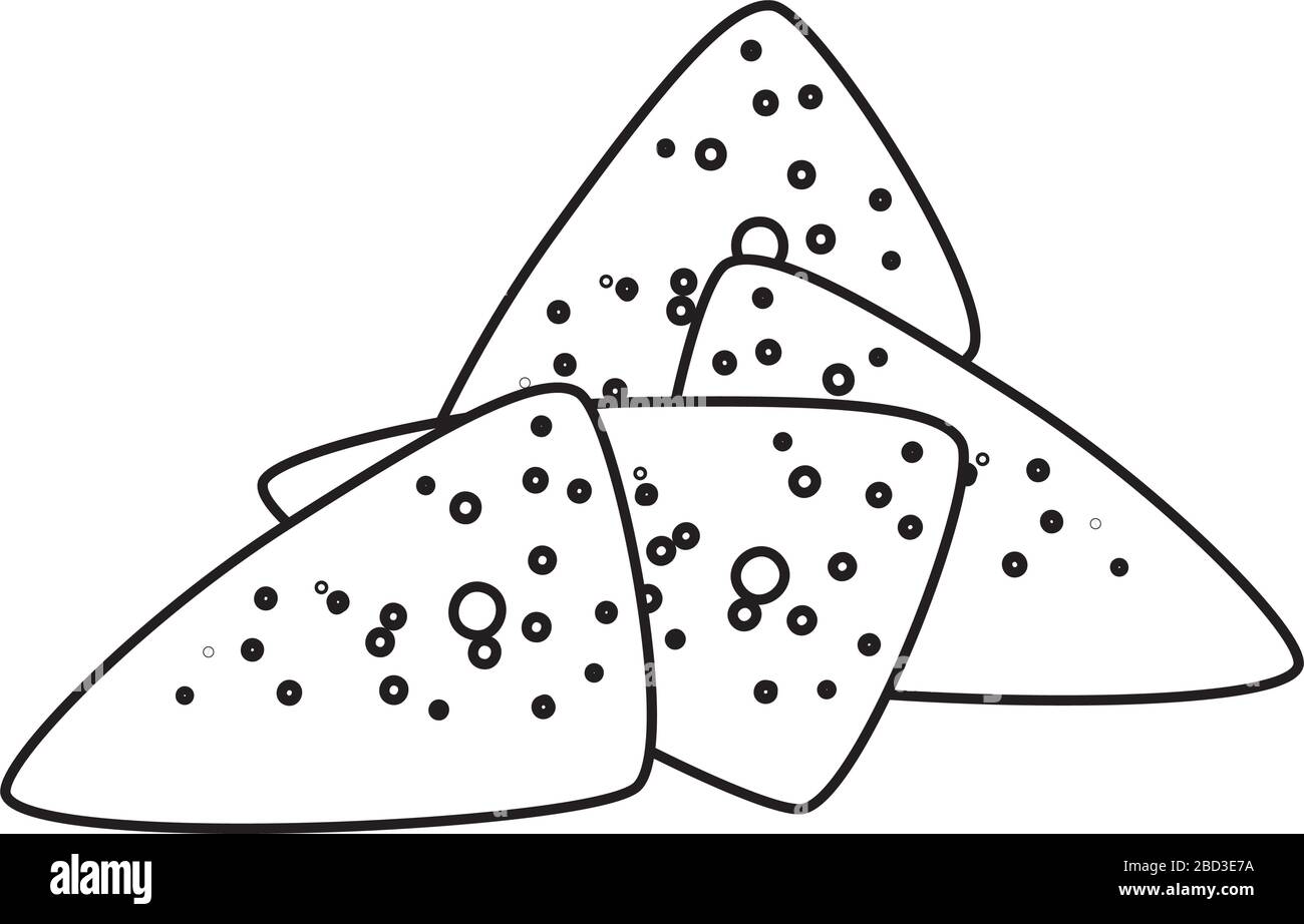 Isolated mexican nachos vector design Stock Vector Image &amp; Art - Alamy