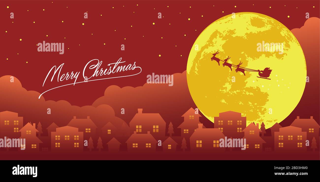 Merry Christmas Banner Vector Illustration Stock Vector Image And Art Alamy 7406