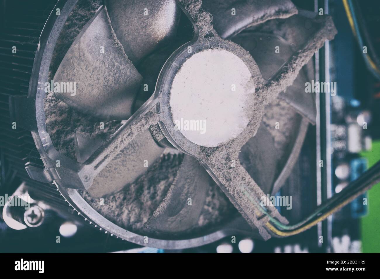 Old computer system unit with dust inside Stock Photo - Alamy