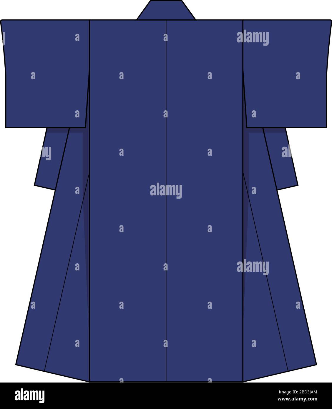 Japanese kimono template illustration Stock Vector Image & Art - Alamy