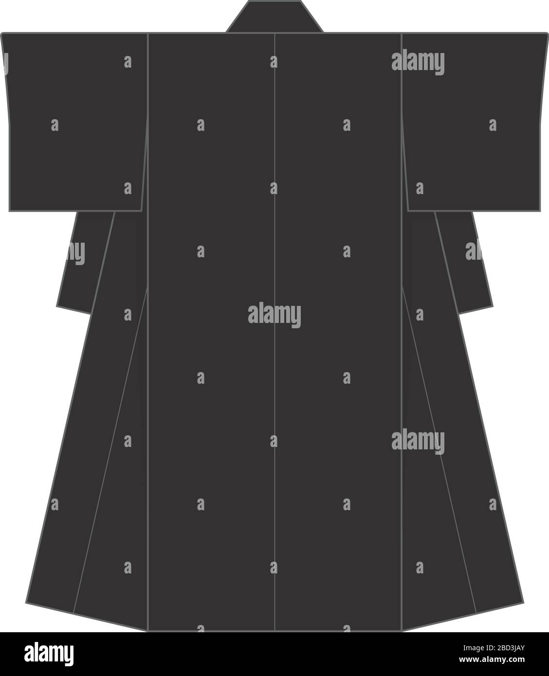 Japanese kimono template illustration Stock Vector Image & Art - Alamy