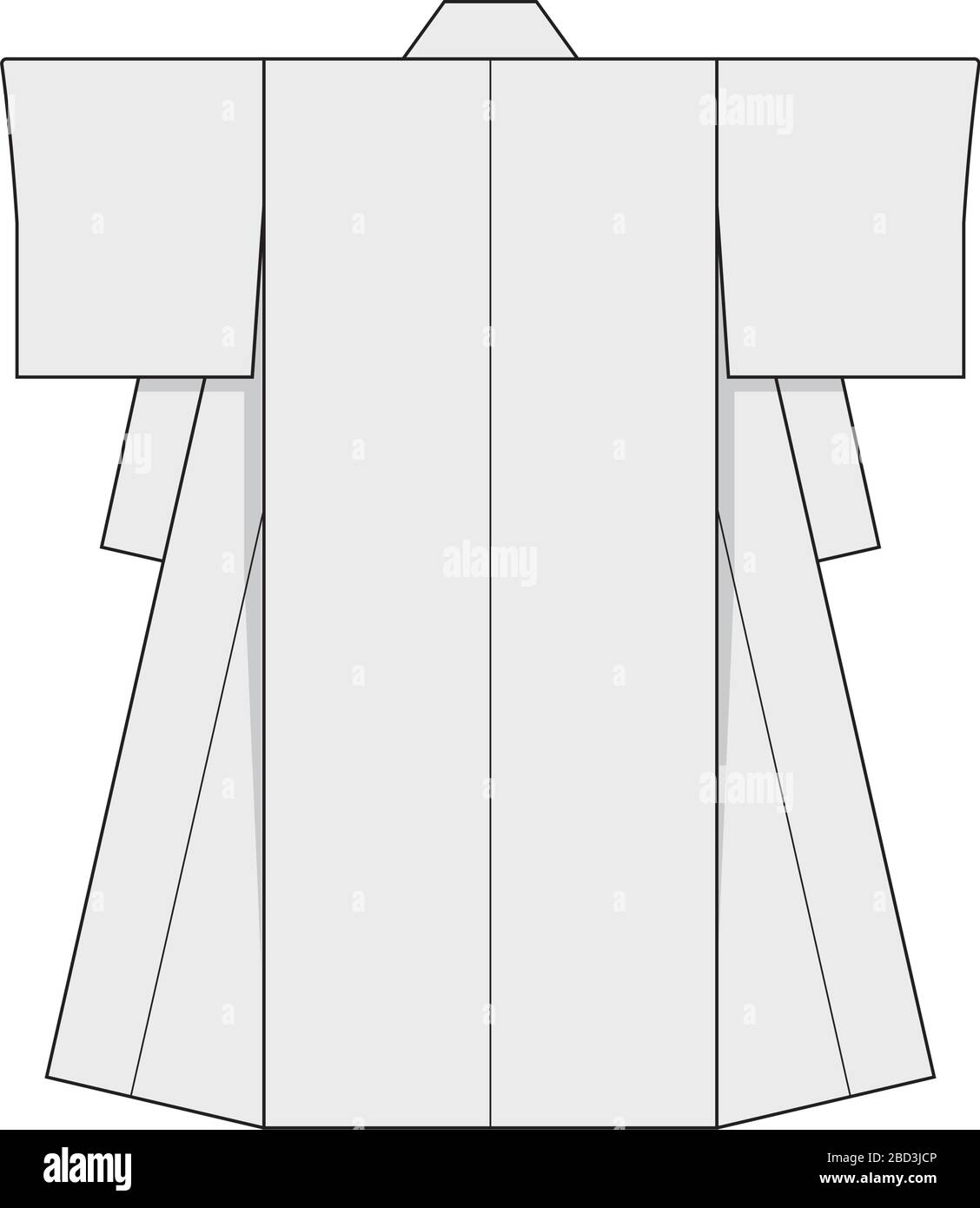Japanese kimono template illustration Stock Vector Image & Art - Alamy
