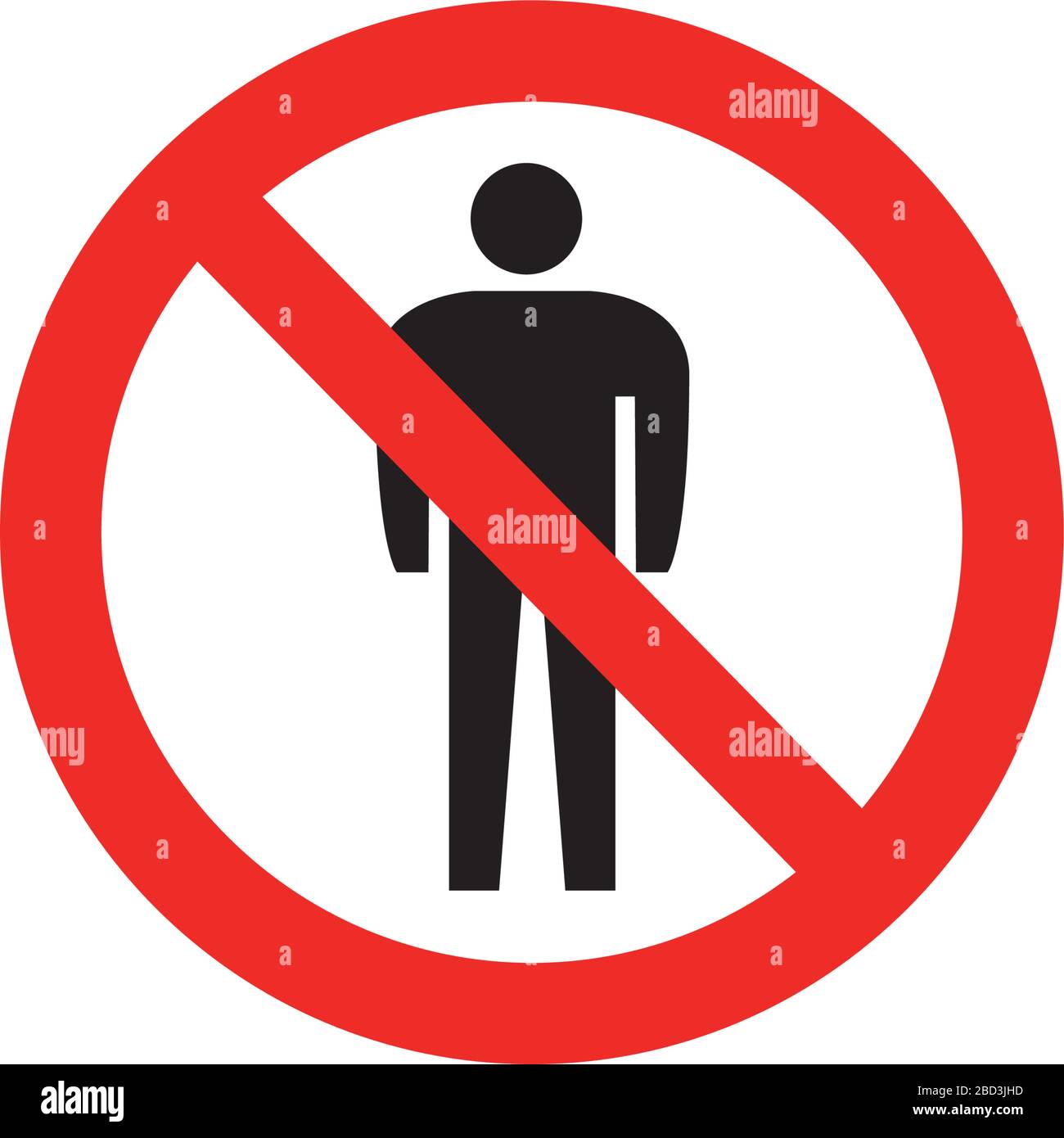 Prohibition sign (pictogram) / No admittance Stock Vector Image & Art ...