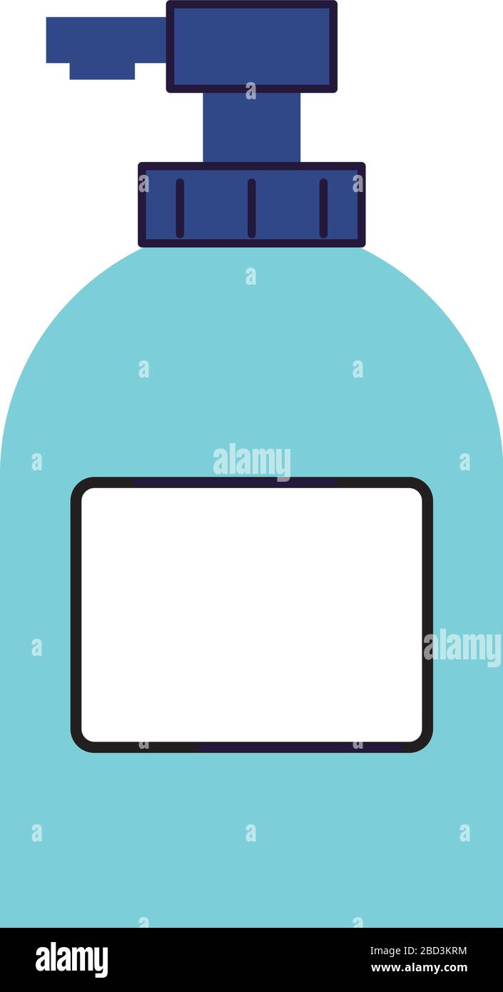 antibacterial soap bottle isolated icon Stock Vector Image & Art - Alamy