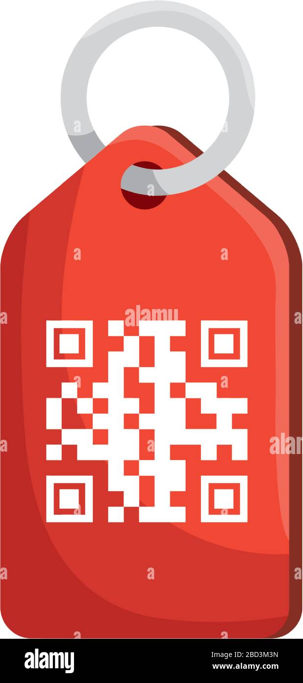 qr code over label vector design Stock Vector Image & Art - Alamy