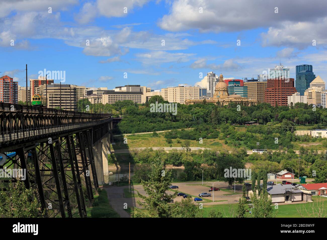 High Level Bridge & Edmonton skyline, Alberta, Canada Stock Photo Alamy