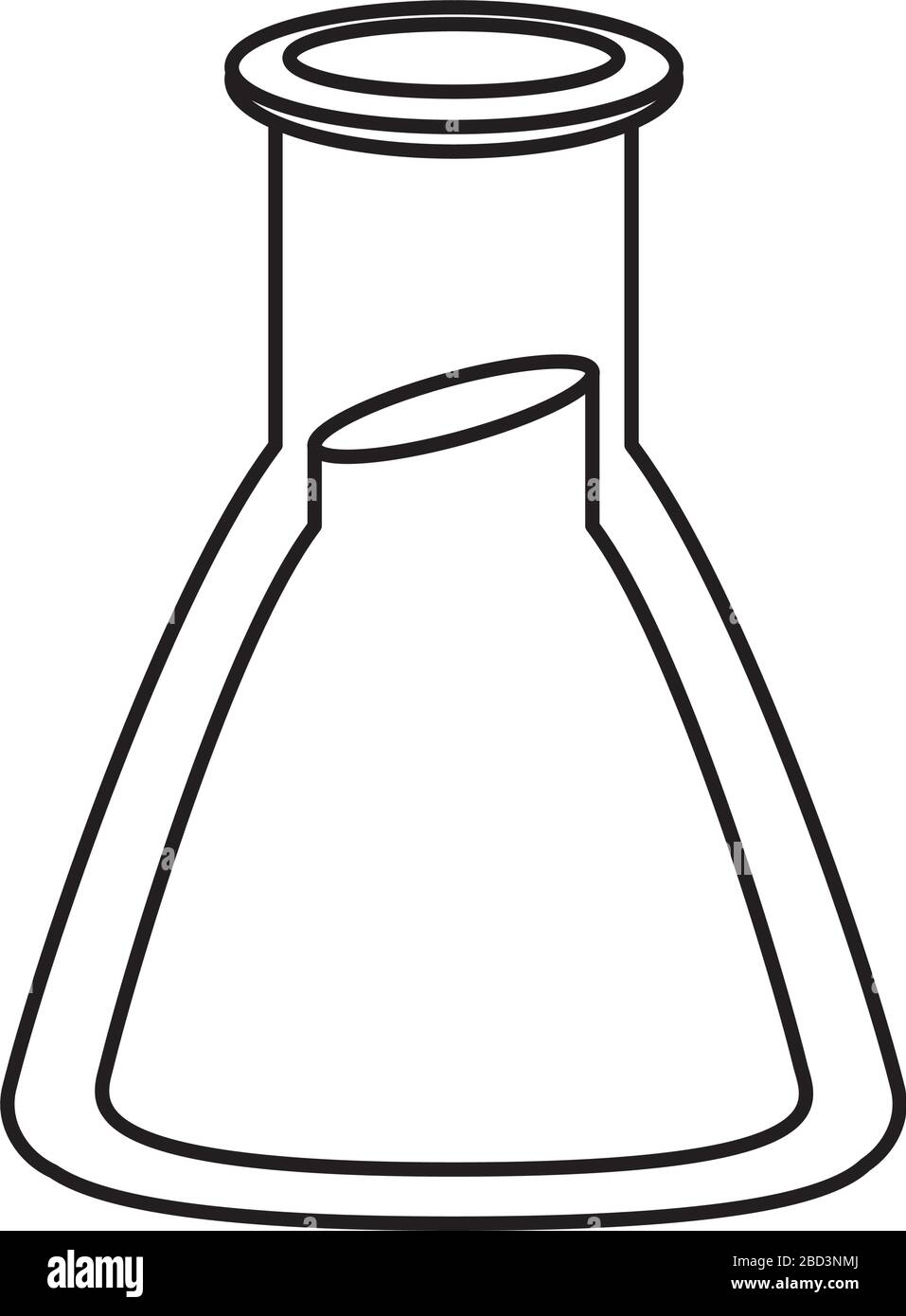 laboratory flask test isolated icon Stock Vector Image & Art - Alamy