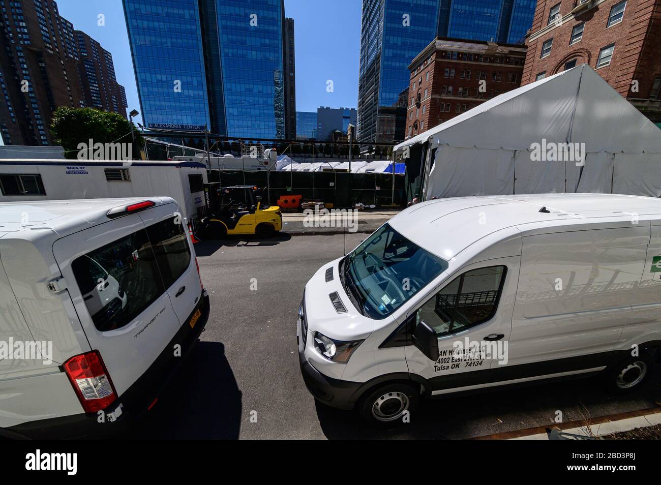 New York, USA. 06th Apr, 2020. The overflow complex is seen on