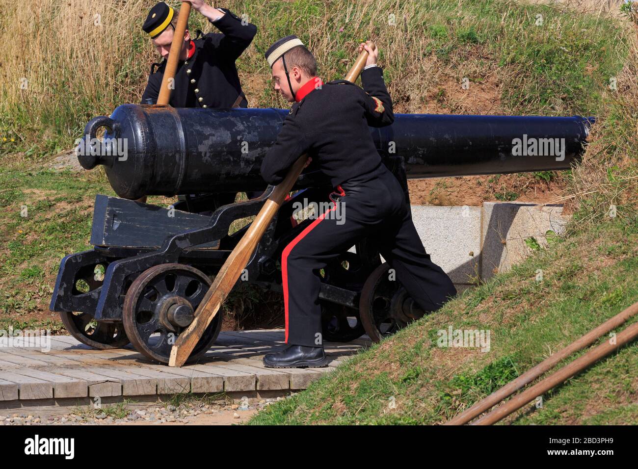 Gun crew, Halifax Citadel National Historic Site, Halifax, Nova Scotia