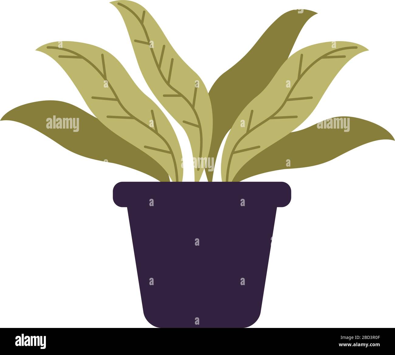 houseplant in pot isolated icon Stock Vector Image & Art - Alamy