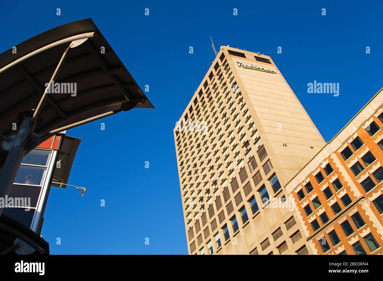 Radisson Hotel on Portage Avenue, Winnipeg, Manitoba, Canada Stock ...