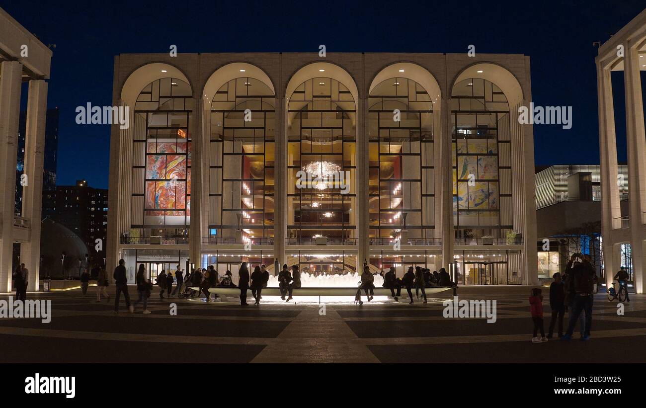 Beautiful Opera House MET at Lincoln Center New York - NEW YORK CITY ...