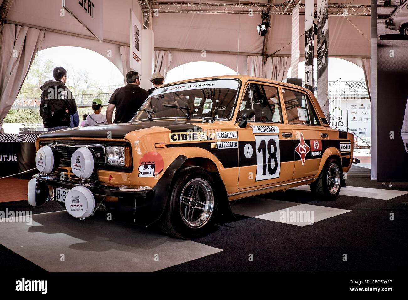 Paya Seat 124 Rallye Monte-Carlo 1971 – Tôle à Friction – Joustra – 25 Cm
