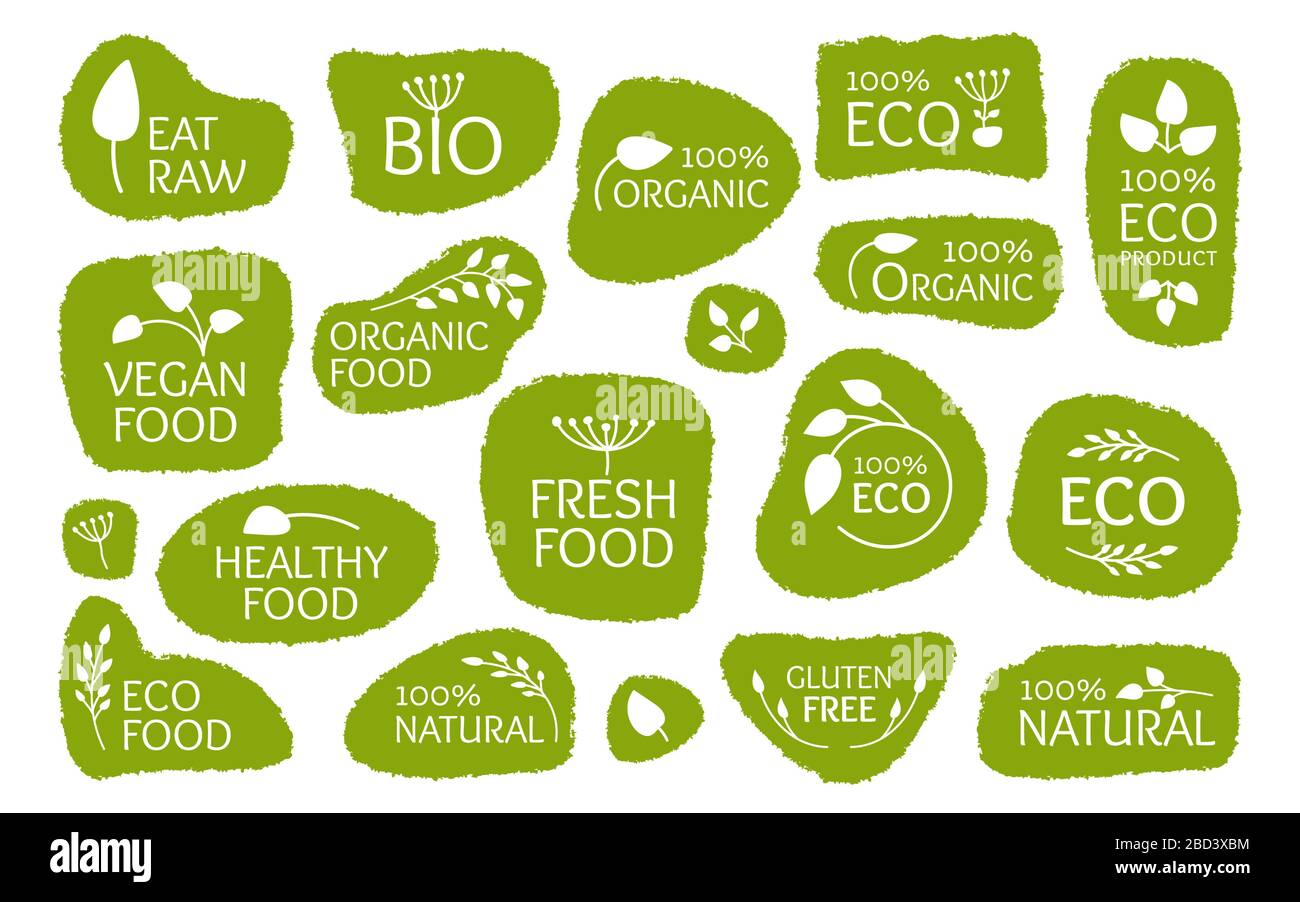 Vegan Stickers Bundle, Green life, Organic