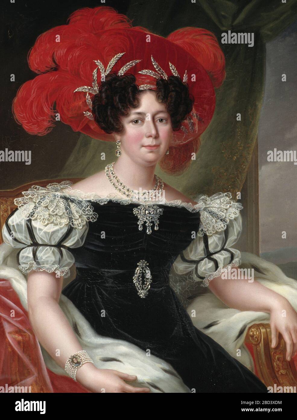 Desideria Clary, queen of Sweden - Fredric Westin, 1830 Stock Photo