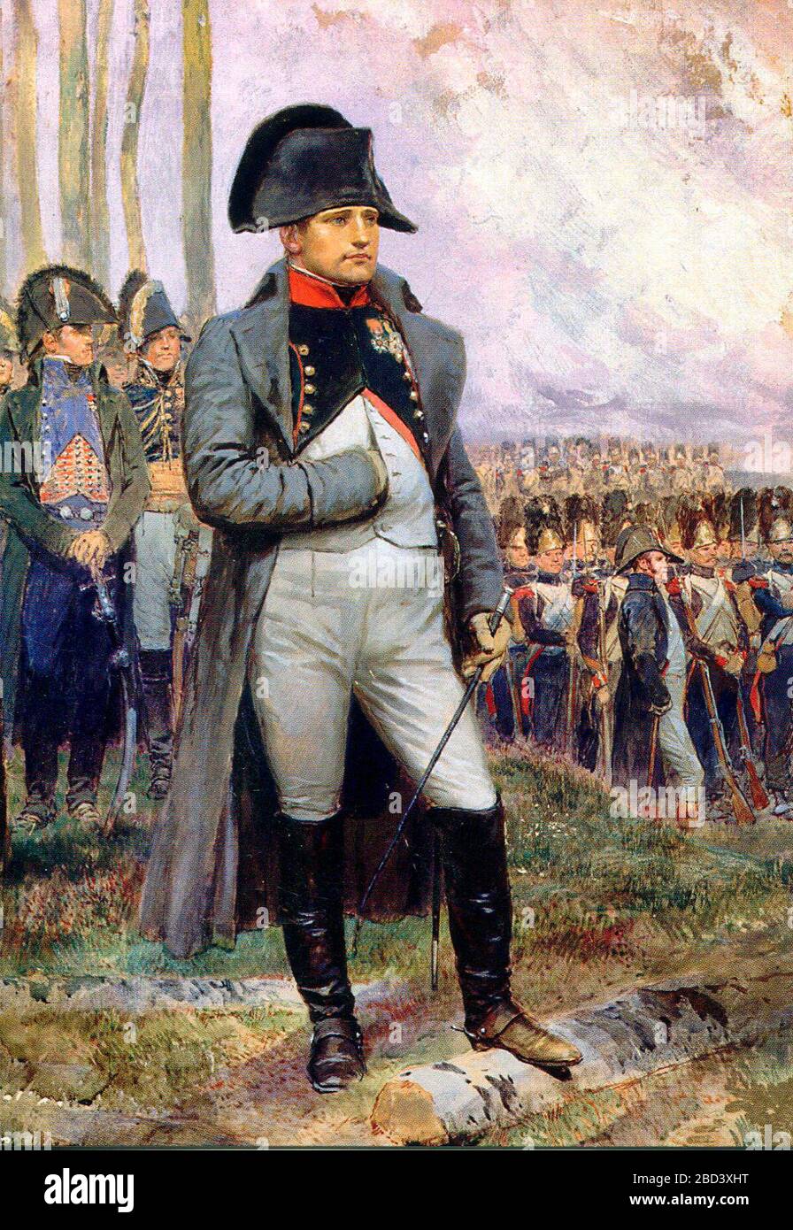 Napoleon in 1806 - Edouard Detaille Stock Photo