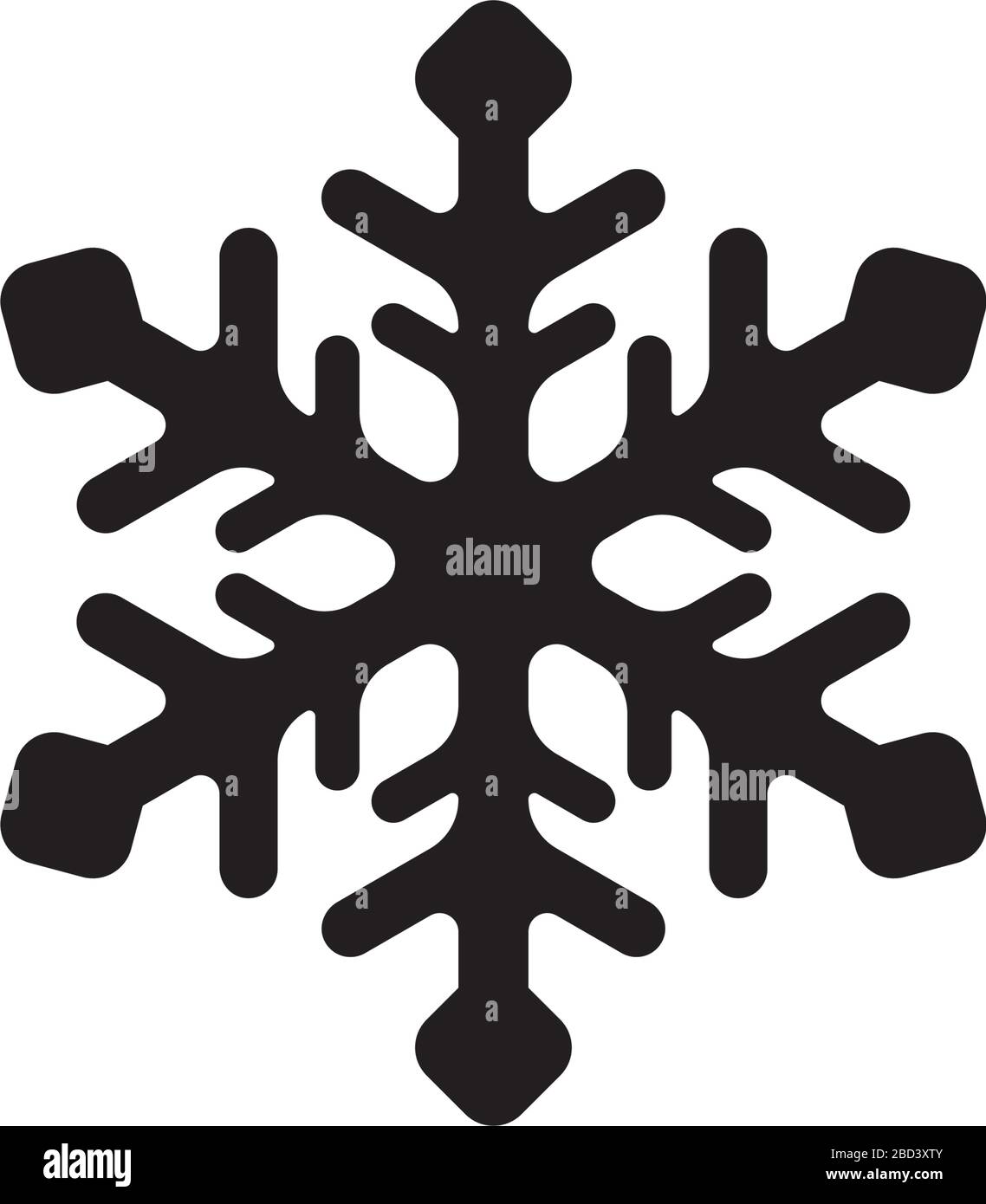 Snowflake vector Black and White Stock Photos & Images - Alamy