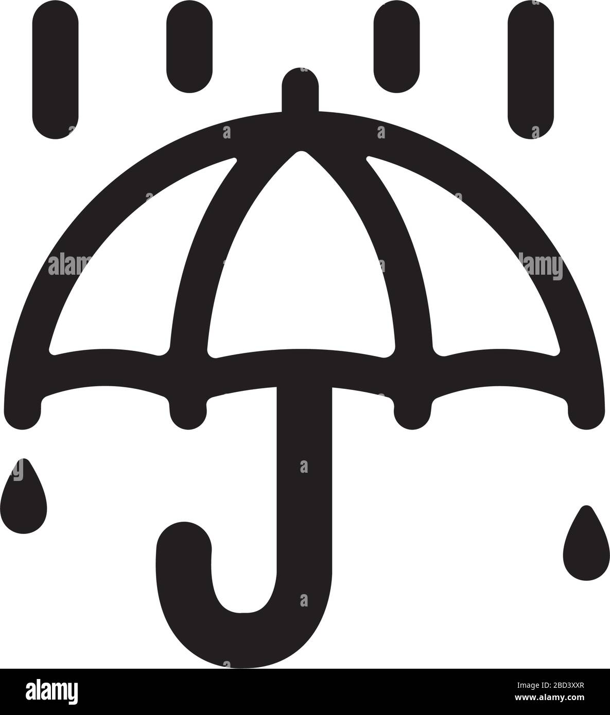 Weather icon  ( hard rain , heavy rain ) Stock Vector