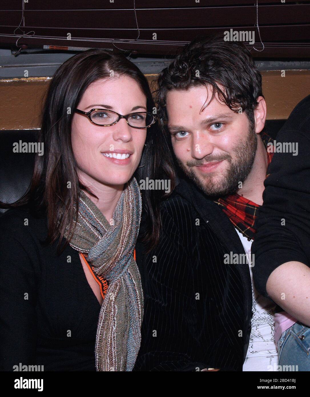 Bam Margera and wife Missy backstage at the Electric Factory in