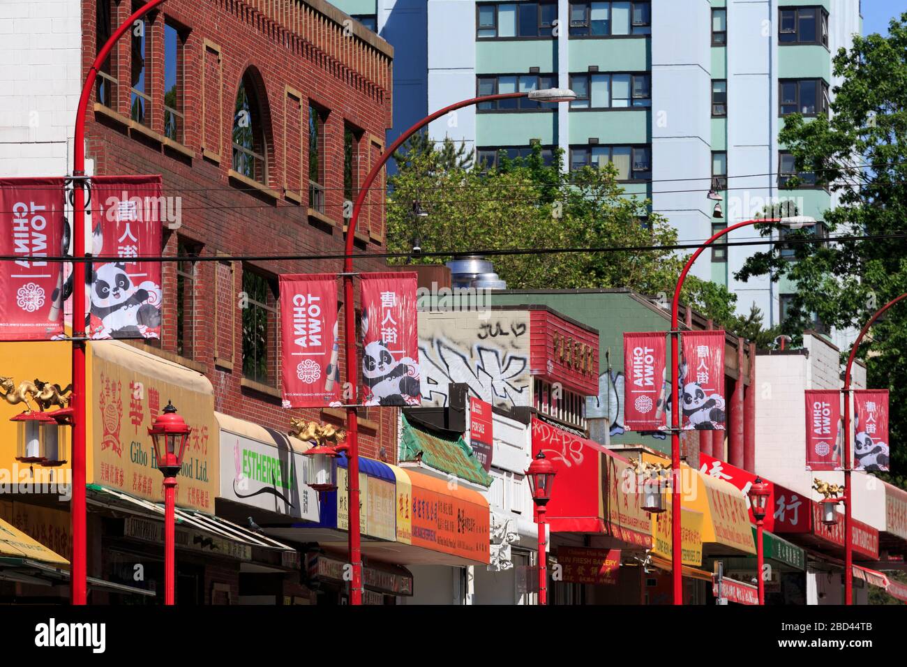 Keefer Street, Chinatown, Vancouver City, British Columbia, Canada, USA Stock Photo