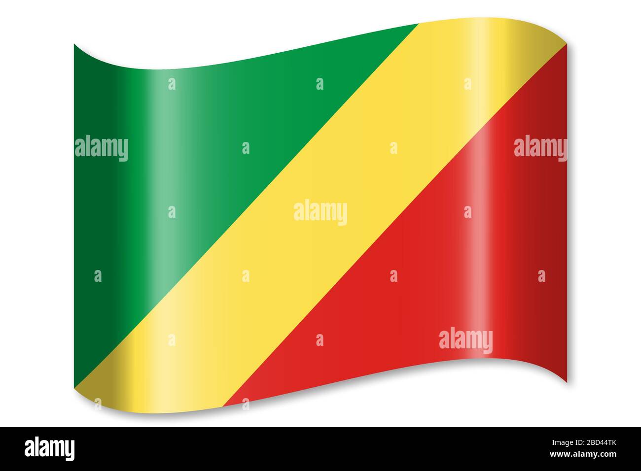 Flag of Republic of the Congo Stock Photo - Alamy