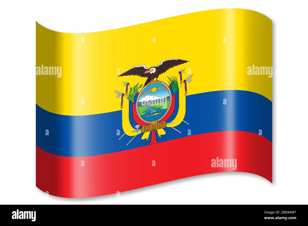 Flag of Equador Stock Photo - Alamy