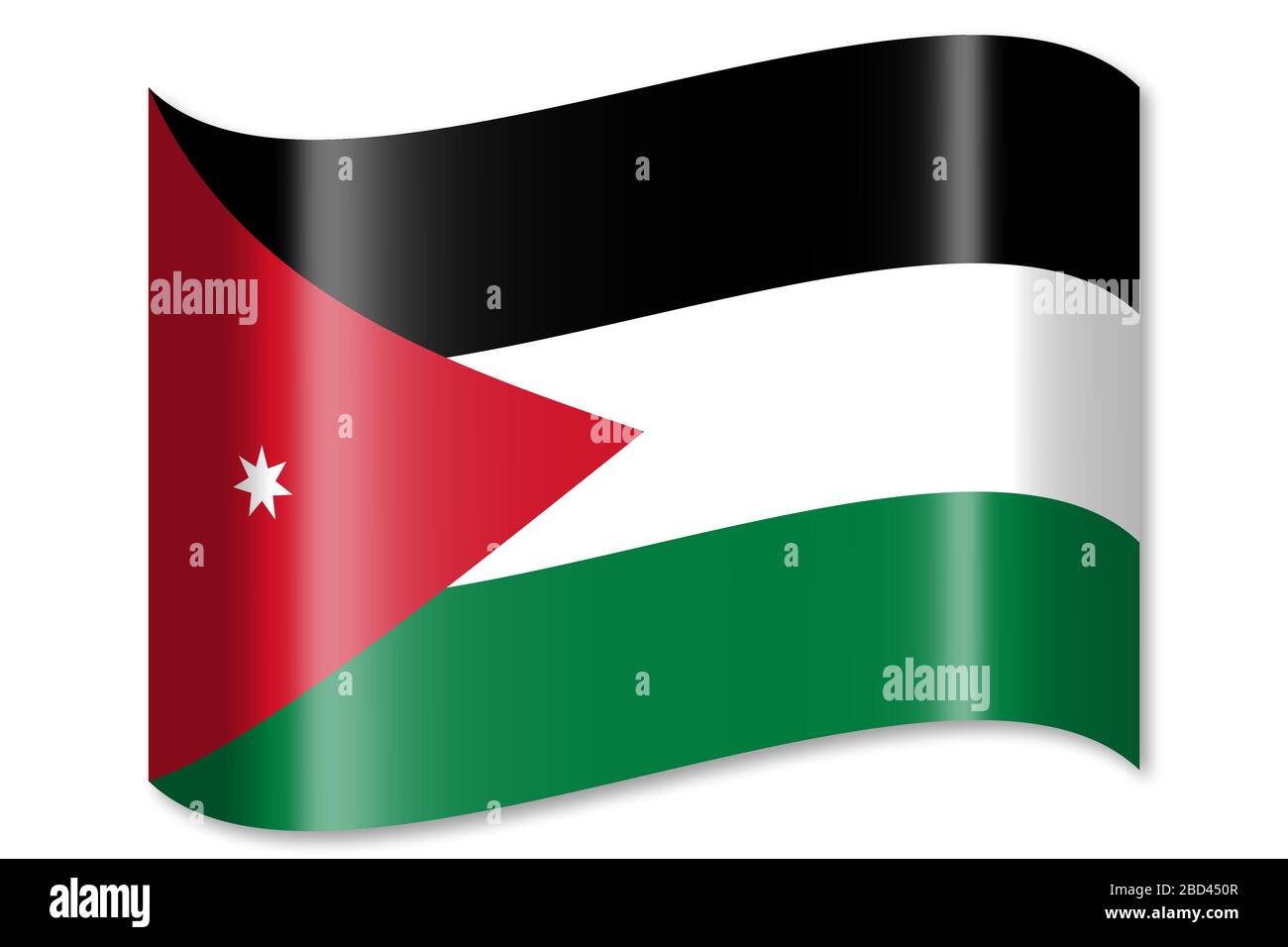 Flag of Jordan Stock Photo Alamy