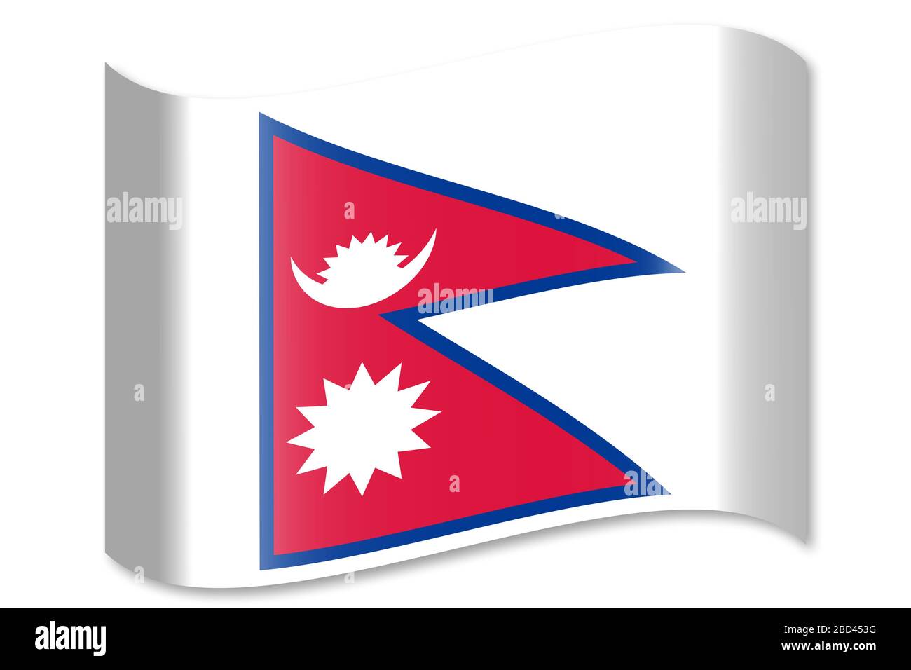 Flag of Nepal Stock Photo Alamy