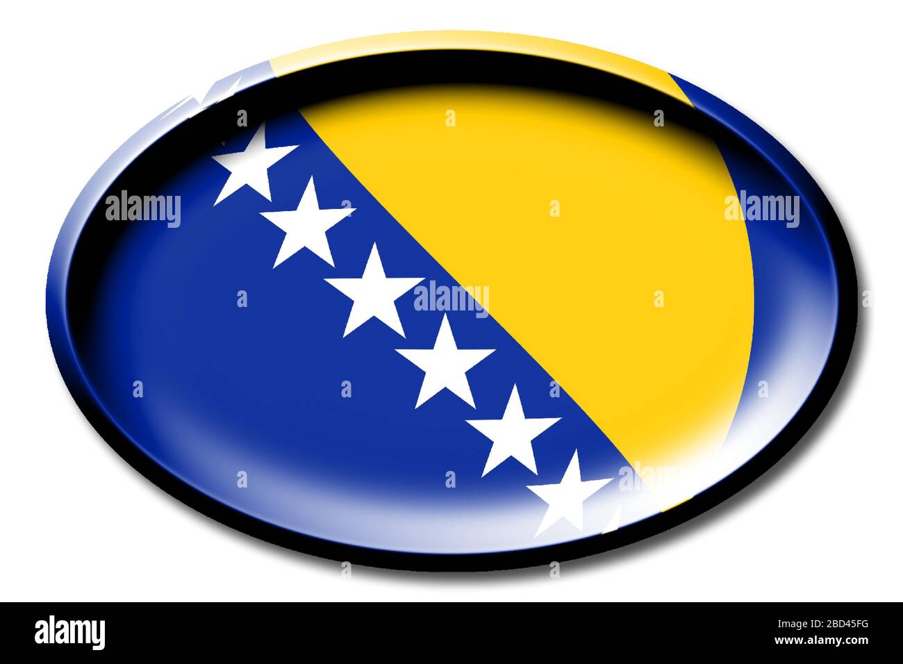 Flag of Bosnia Stock Photo - Alamy