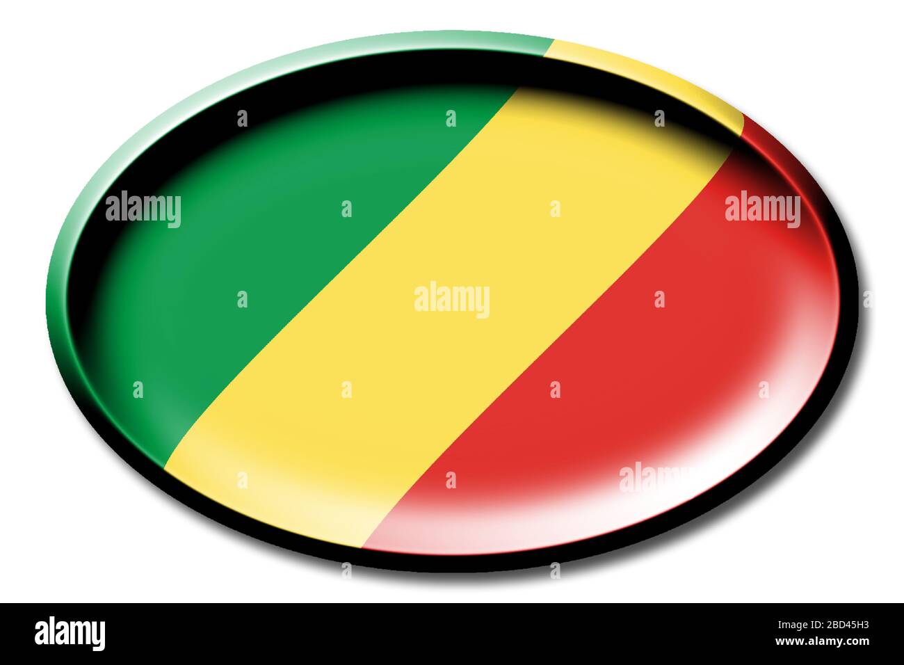 Flag of Republic of the Congo Stock Photo - Alamy