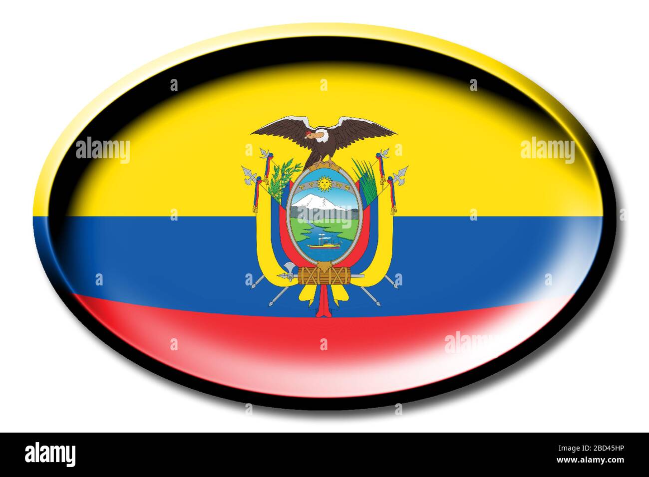 Flag of Equador Stock Photo - Alamy