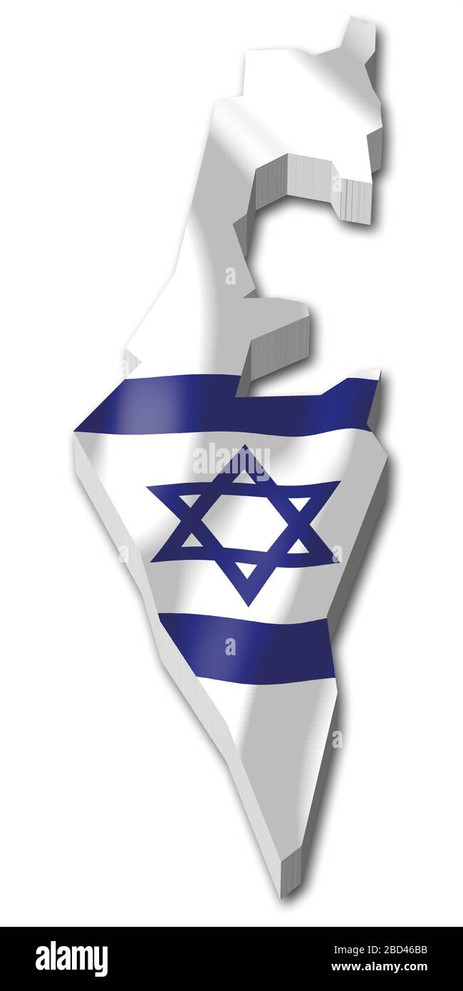 3D flag - Israel Stock Photo - Alamy