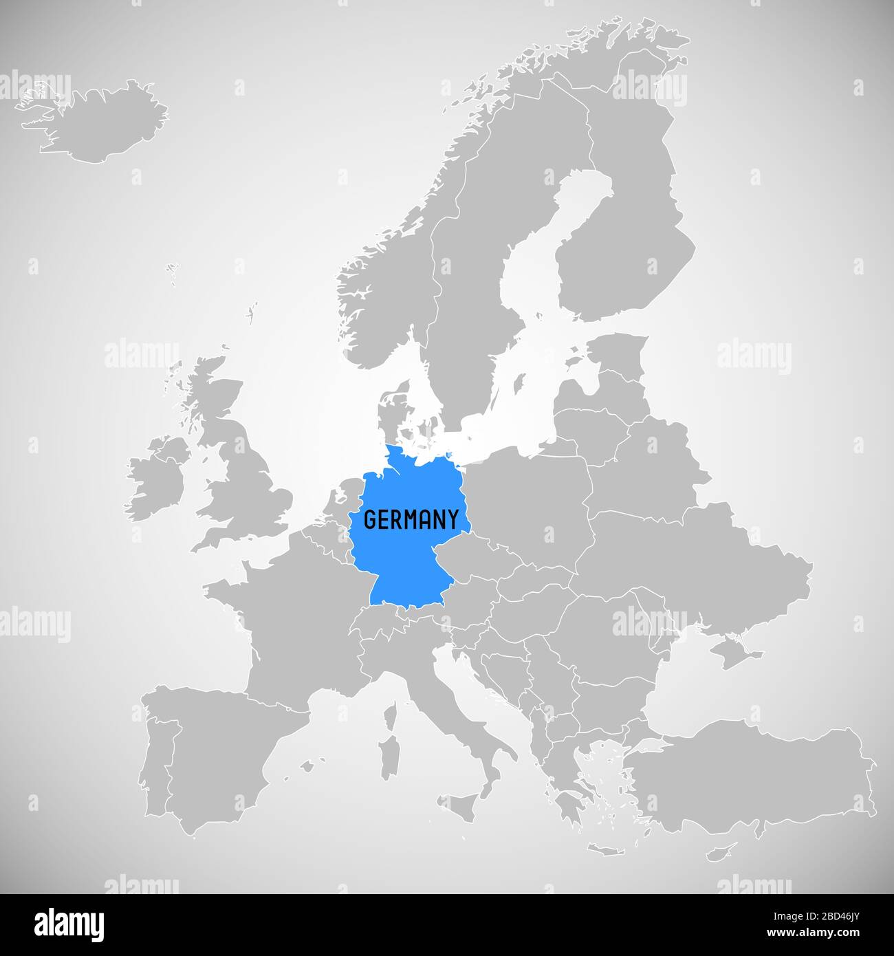Outline map germany geographic hi-res stock photography and images - Alamy